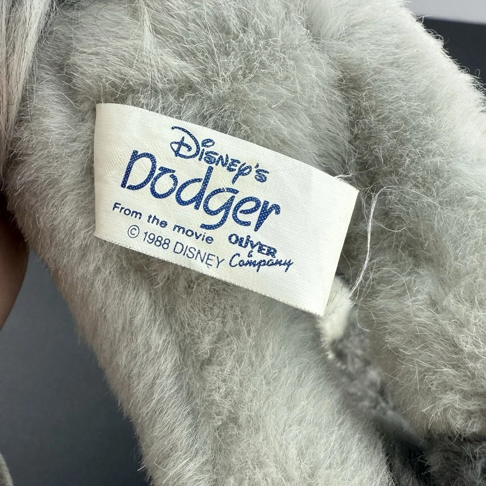 Dodger Disney's Oliver & Company Plush Dog 1998 Stuffed Animal toy 12